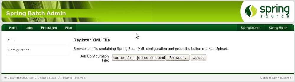 Ui customization batch admin spring Spring Batch