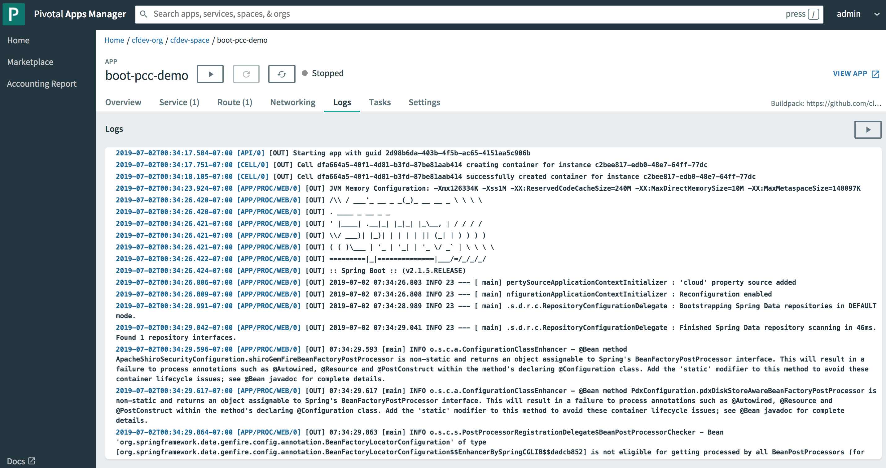 spring boot docs