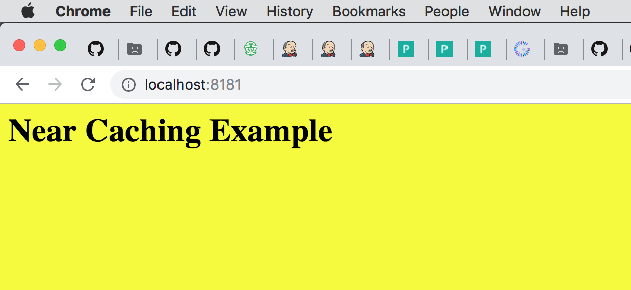 Near Caching Example Webapp