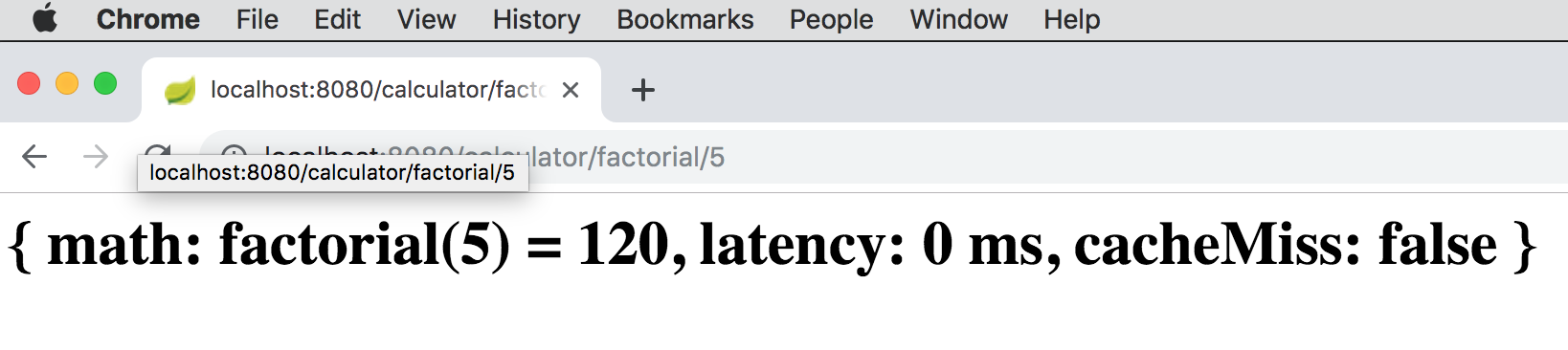 factorial of five after