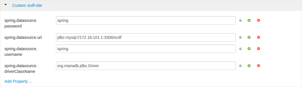 Custom Datasource Config