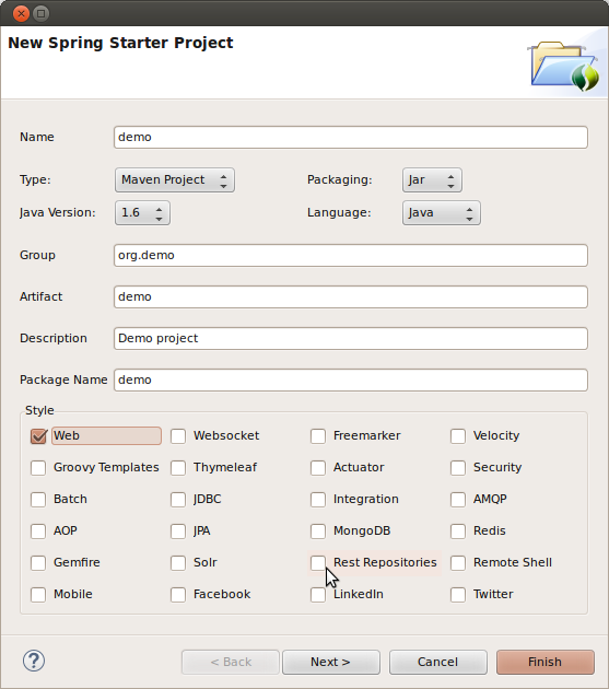 Getting Started with Spring Roo その4 - A Memorandum